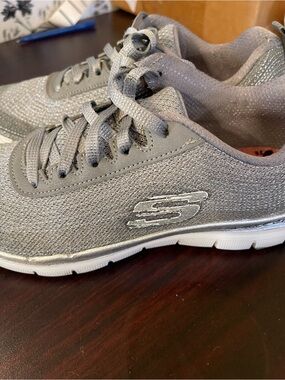 Skechers Gray Slip-On Athletic Sneakers